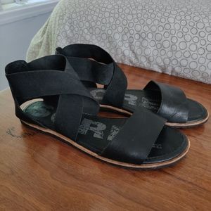 Sorel Black Ella Sandal